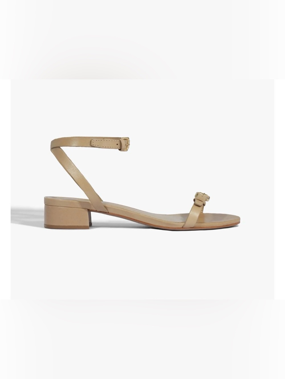 Schutz Neutral Ankle-Strap Low Block Heel Sandal
